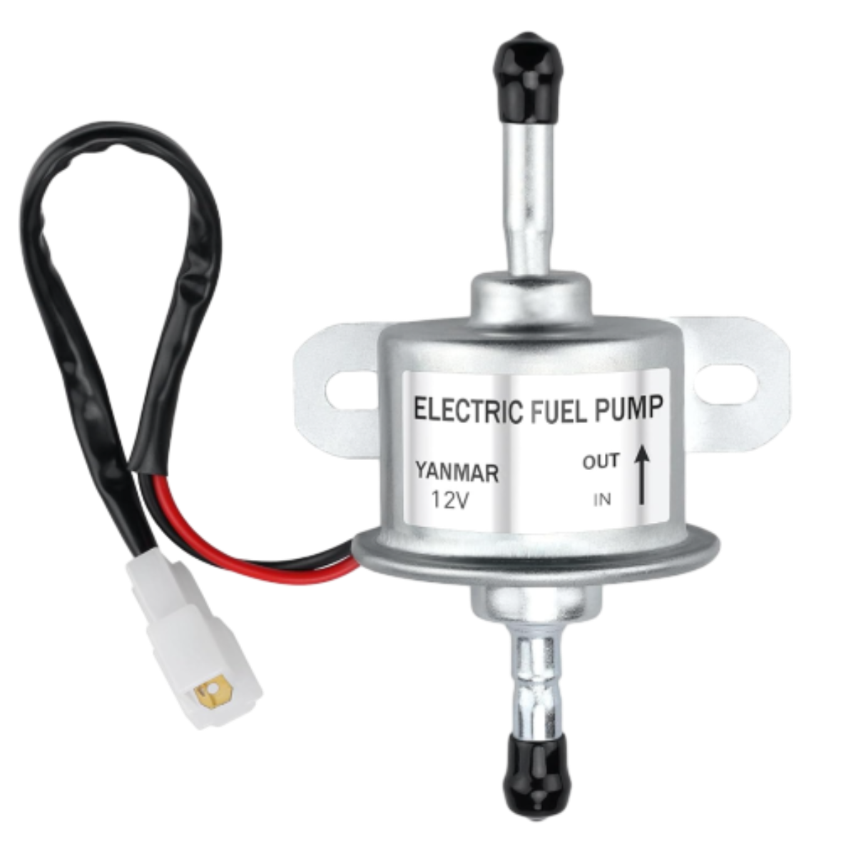 Replacement part for 12V electric fuel feed pump 129612-52100suitable for Yanmar 4TNV88 3TNV88 4TNV84, Takeuchi TB230, Hitachi ZX30U-2, ZX35U-2. Replacement part 129322-77401.
